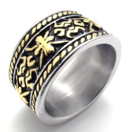Gold Vintage Titanium Ring