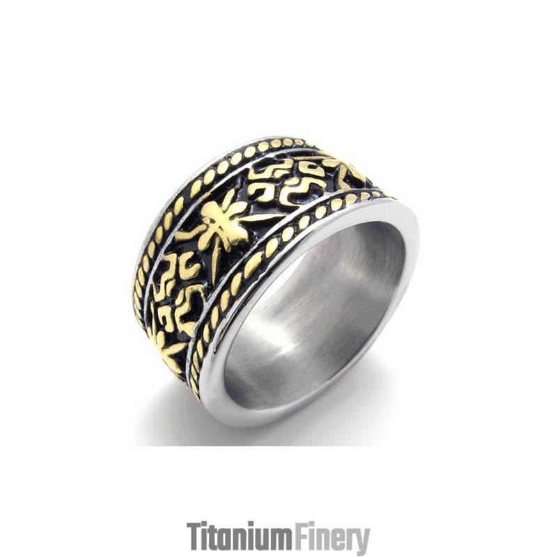 Gold Vintage Titanium Ring Gold Vintage Titanium Ring