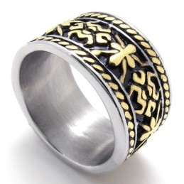 Gold Vintage Titanium Ring