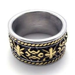 Gold Vintage Titanium Ring