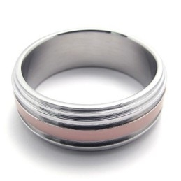 Rose Gold Titanium Ring