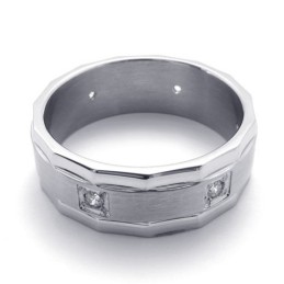 Diamond Titanium Ring