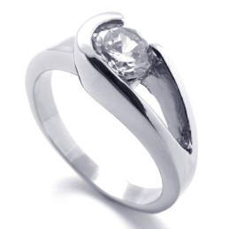 Diamond Titanium Ring