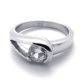 Diamond Titanium Ring