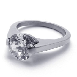 Diamond Titanium Ring