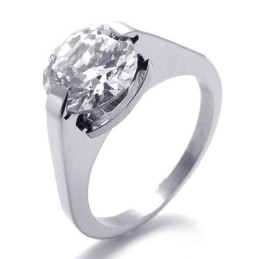 Diamond Titanium Ring