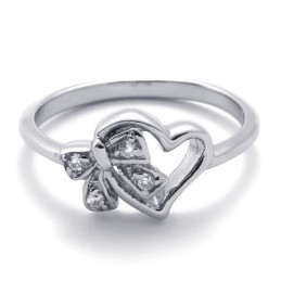 Diamond Titanium Ring For Women