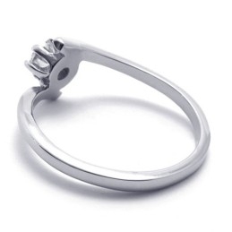 WoMen's Diamond Titanium Ring