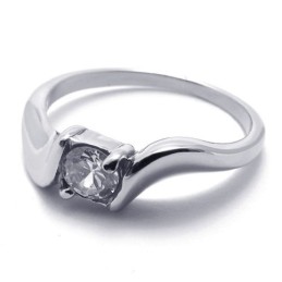 Diamond WoMen's Titanium Ring