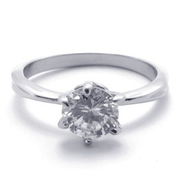 Diamond Titanium Ring