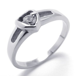 Diamond Titanium Ring For Women