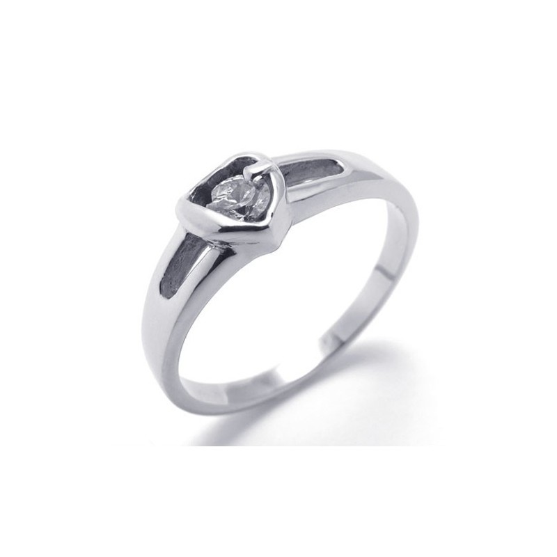 Diamond Titanium Ring For Women