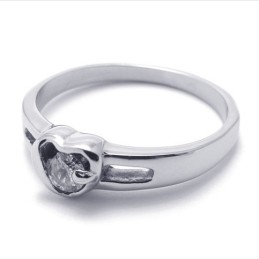 Diamond Titanium Ring For Women