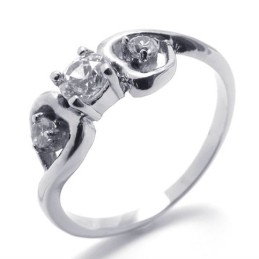 Diamond Titanium Ring For Women