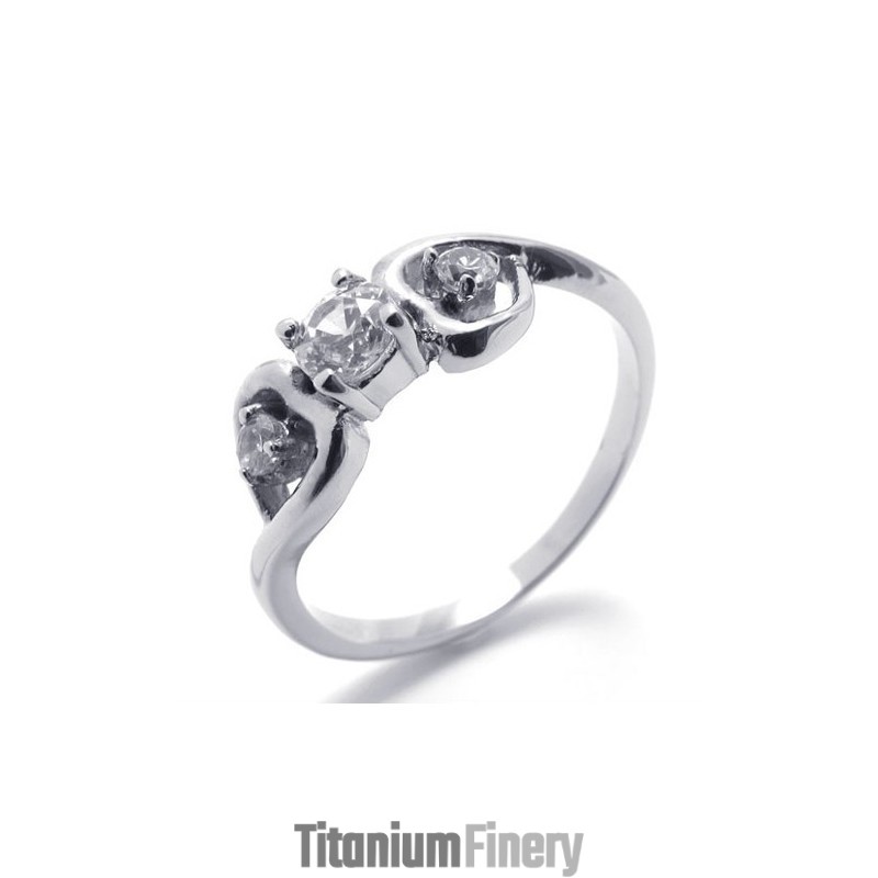 Diamond Titanium Ring For Women Diamond Titanium Ring For Women