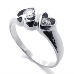 Diamond WoMen's Titanium Ring