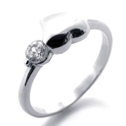 Diamond Titanium Ring For Women