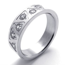 Diamond Titanium Ring