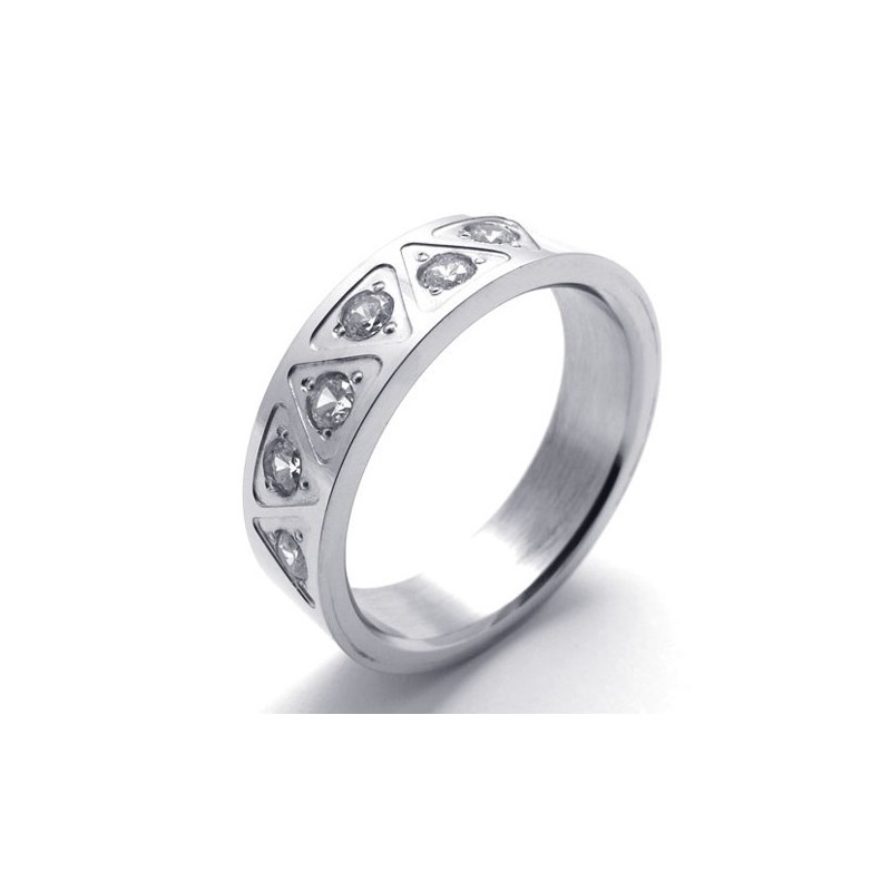 Diamond Titanium Ring