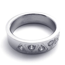Diamond Titanium Ring