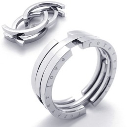 Puzzle Titanium Ring