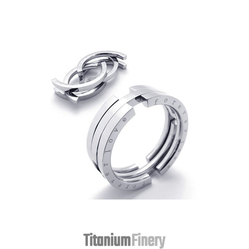 Puzzle Titanium Ring Puzzle Titanium Ring