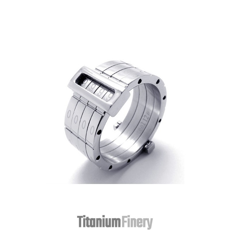 Puzzle Titanium Ring