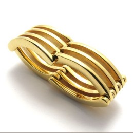 Gold Puzzle Titanium Ring
