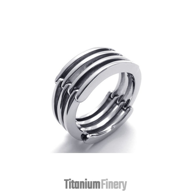 Puzzle Titanium Ring Puzzle Titanium Ring