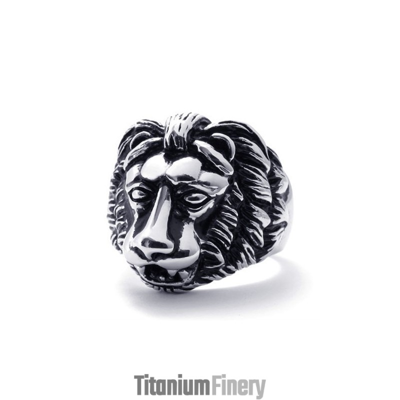 Lion Titanium Ring