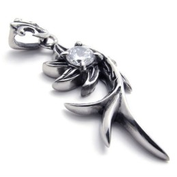 Mermaid Diamond Titanium Pendant