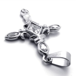 Cross Diamond Titanium Cross Pendant