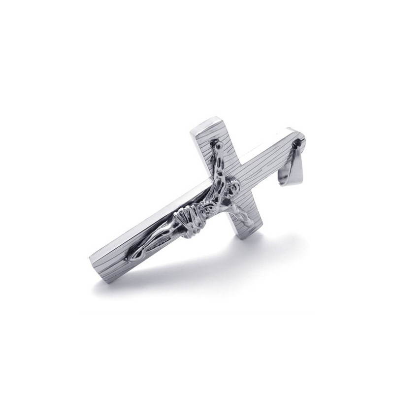 Jesus Titanium Cross Pendant