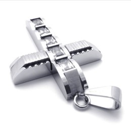 Cross Diamond Titanium Pendant