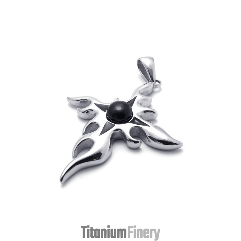 Cross Gem Titanium Pendant Cross Gem Titanium Pendant
