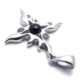 Cross Gem Titanium Pendant
