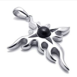 Cross Gem Titanium Pendant