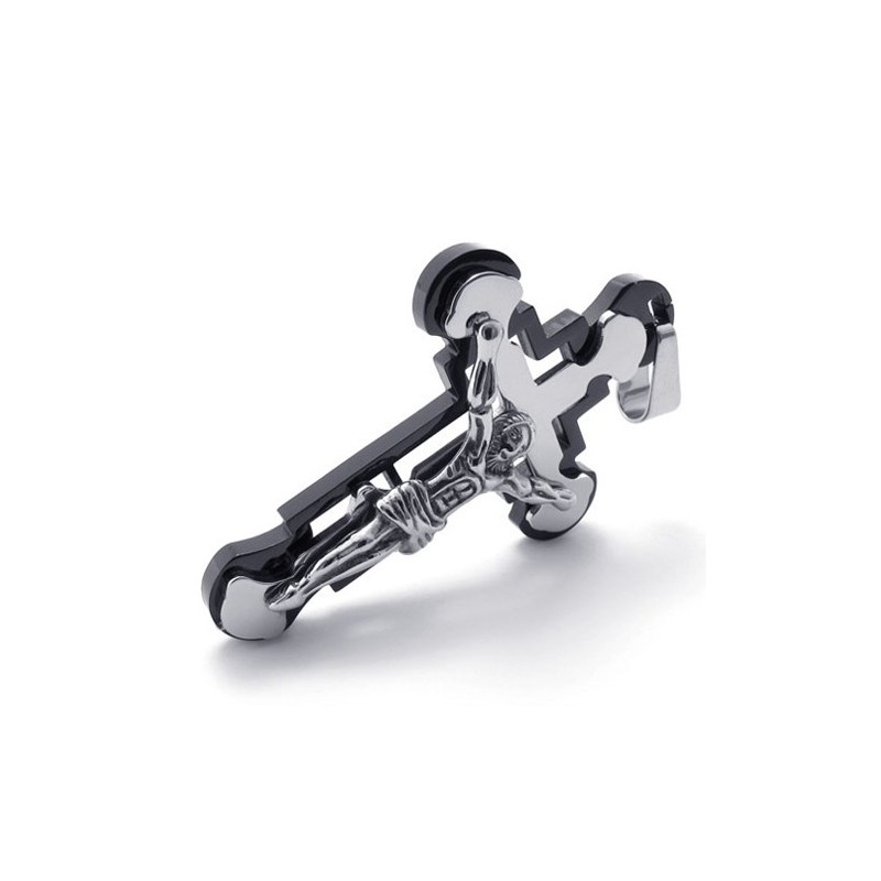 Jesus Black Titanium Cross Pendant Jesus Black Titanium Cross Pendant