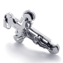 Jesus Titanium Cross Pendant