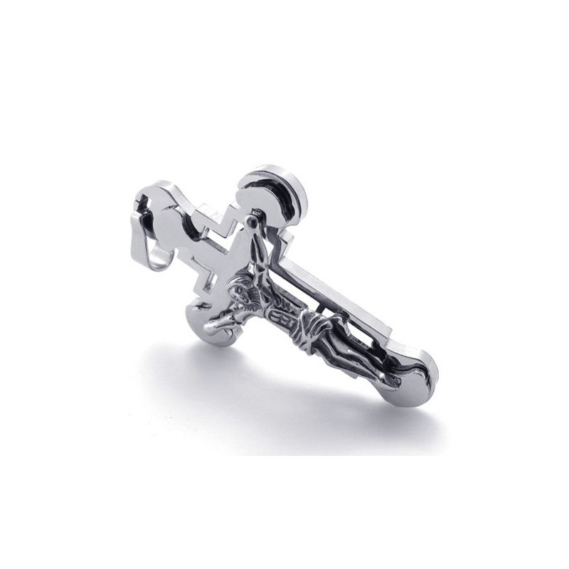 Jesus Titanium Cross Pendant