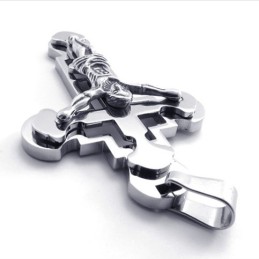 Jesus Titanium Cross Pendant