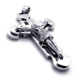 Jesus Titanium Cross Pendant
