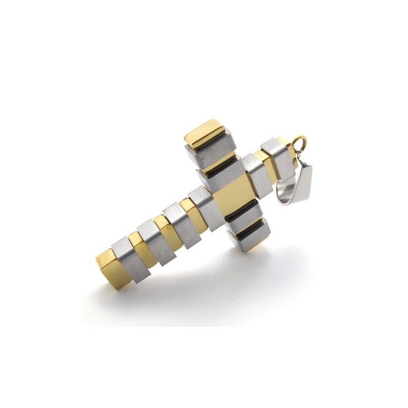 Gold Titanium Cross Pendant Gold Titanium Cross Pendant
