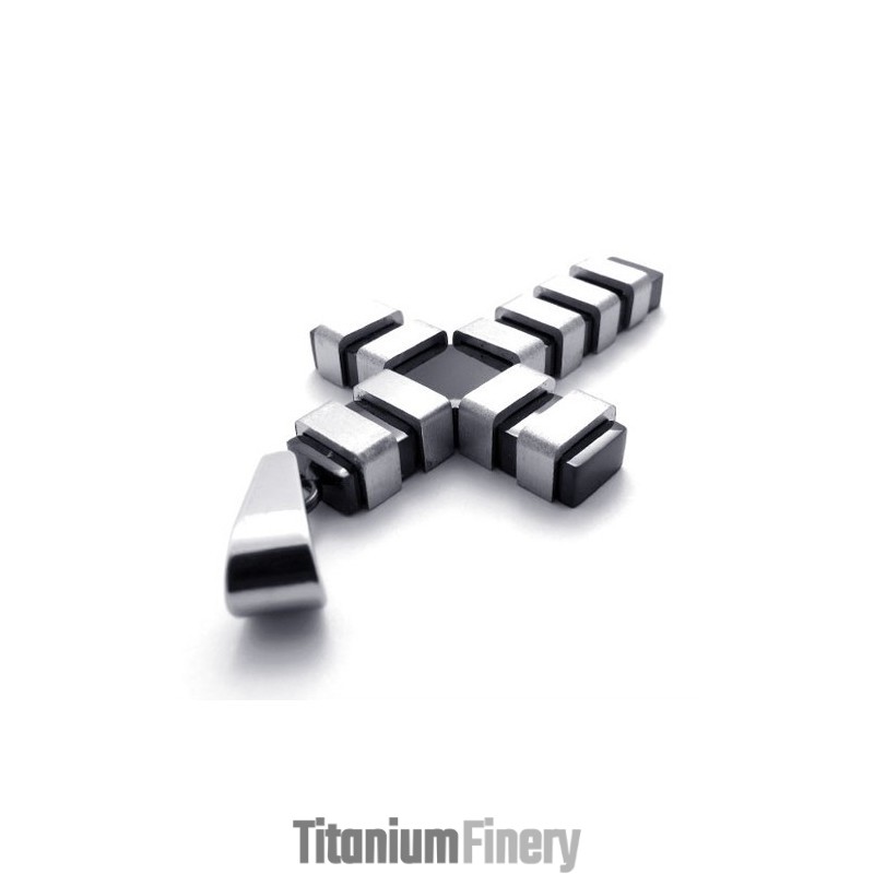 Black Titanium Cross Pendant Black Titanium Cross Pendant
