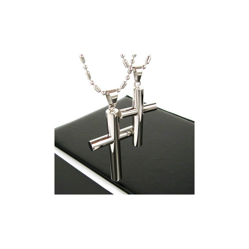 Man Cross Pure Titanium Pendant-Free Chain-1 Piece