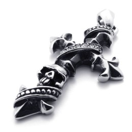 Skull Titanium Cross Pendant