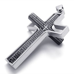Black Titanium Cross Pendant