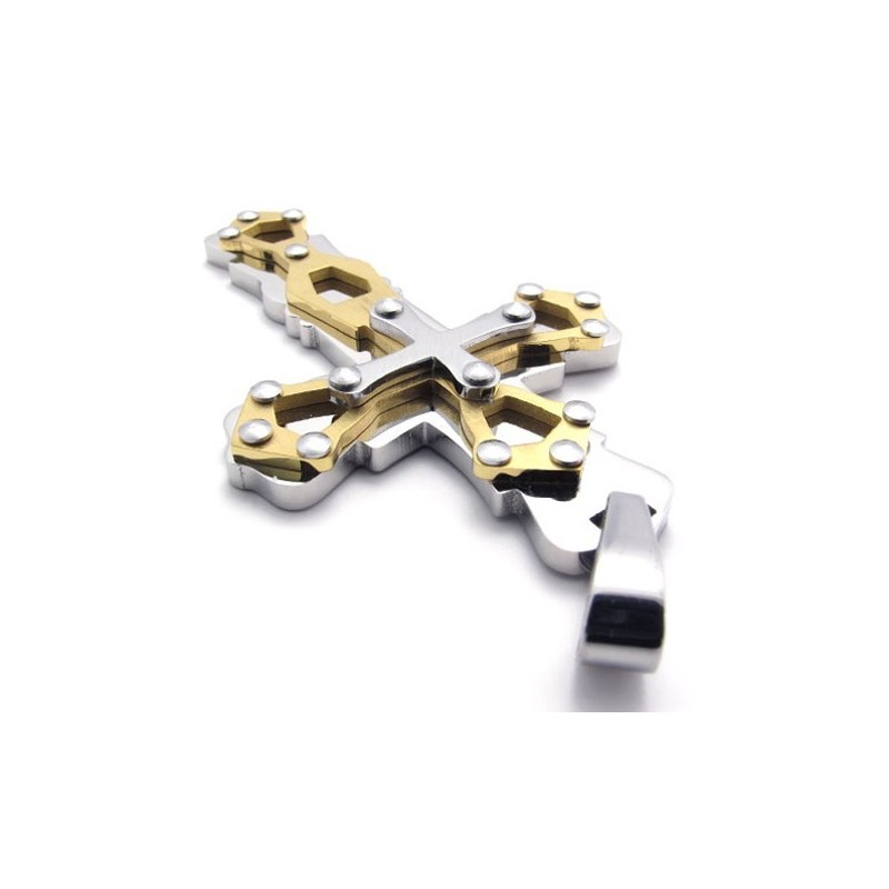 Black Titanium Cross Pendant