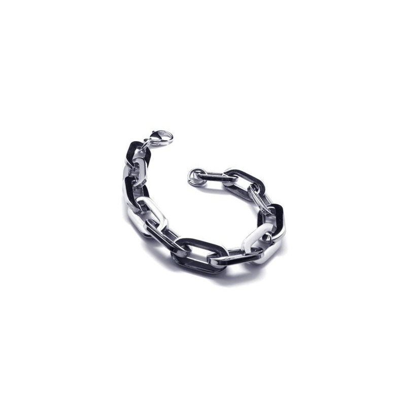 Men's Boy'S Silver Pure Titanium Charm Links Bracelet Men's Boy'S Silver Pure Titanium Charm Links Bracelet
