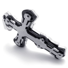 Black Titanium Cross Pendant